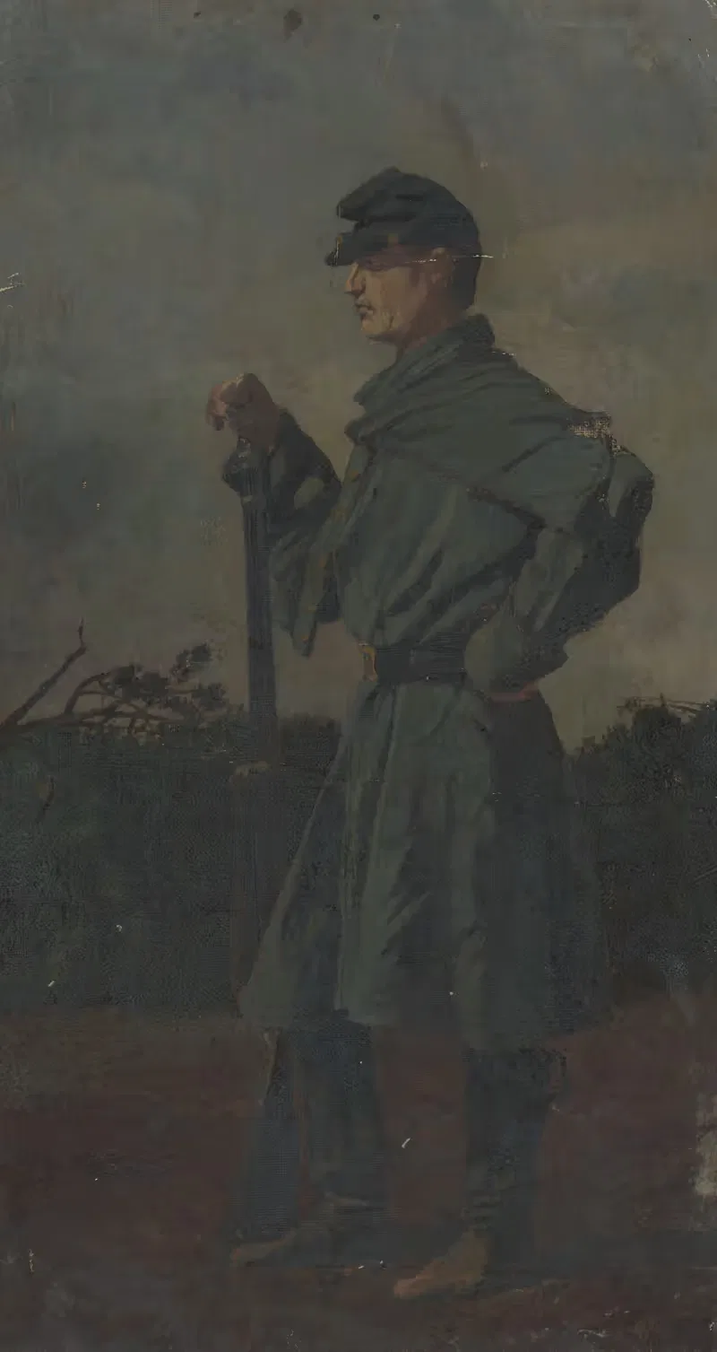 Сторожевой пост, Станция Раппаханнок, Вирджиния by Эдвин Форбс, 1864 — digital art print download