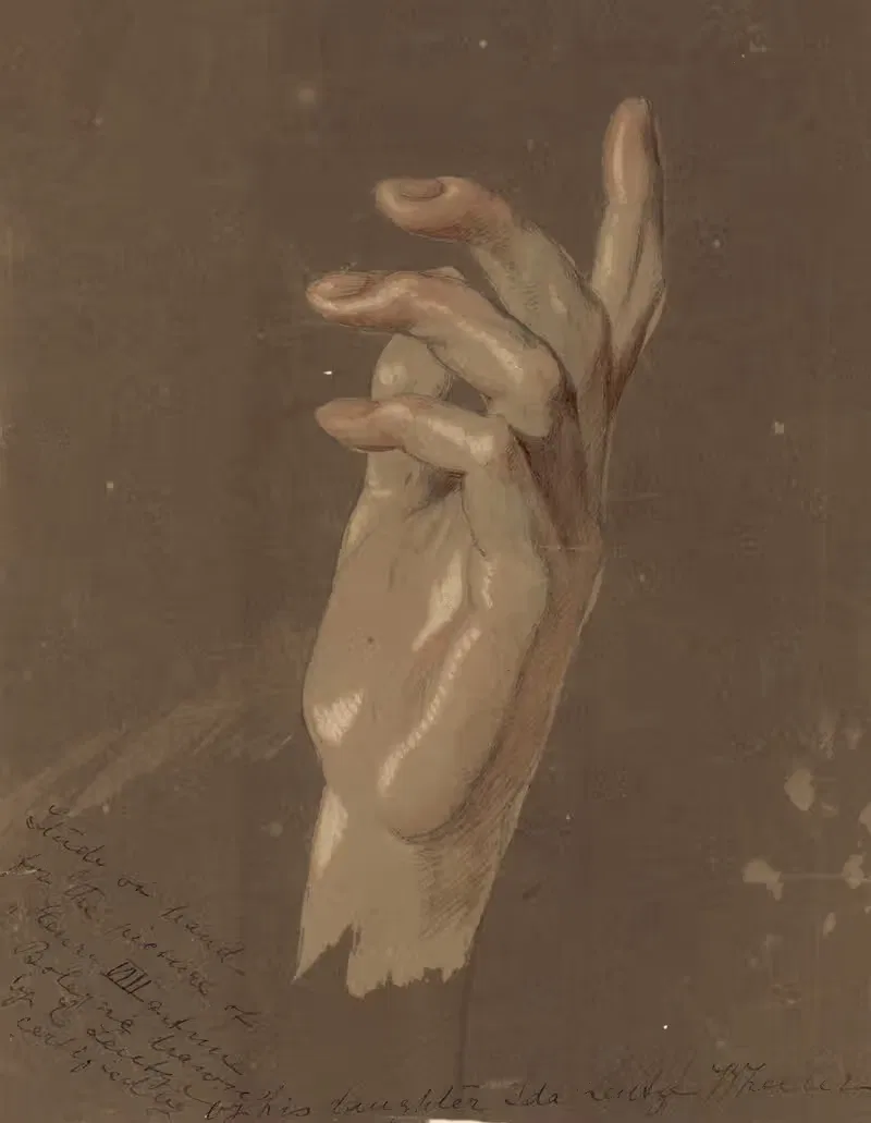 Изучение руки by Эммануэль Лойце, 1836-1868 — digital art print download