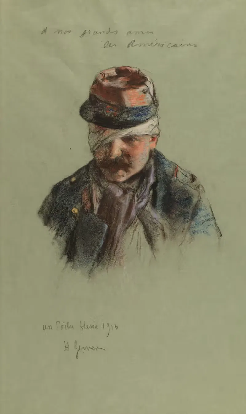 Раненый солдат by Анри Жерве, 1915 — digital art print download
