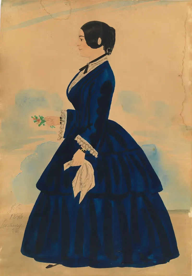 Thelma Snowdon by James Owen, 1846 — digital art print download