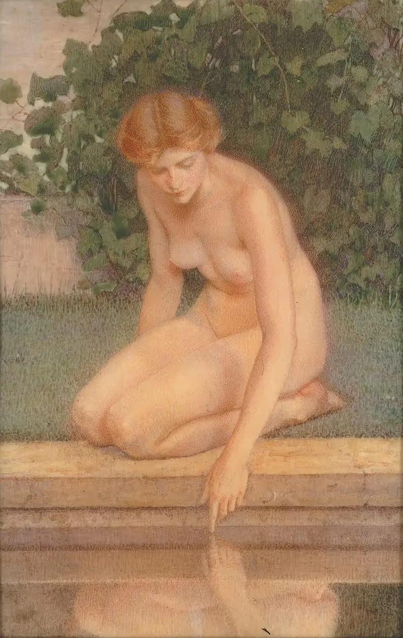 У ясного фонтана by Люсия Фэрчайлд Фуллер, 1907 — digital art print download
