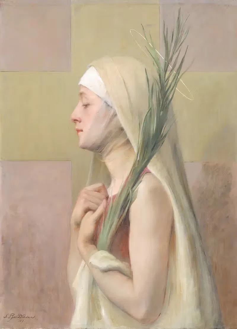 Мученица (Святая Техла) by Сара Пакстон Болл Додсон, 1891 — digital art print download