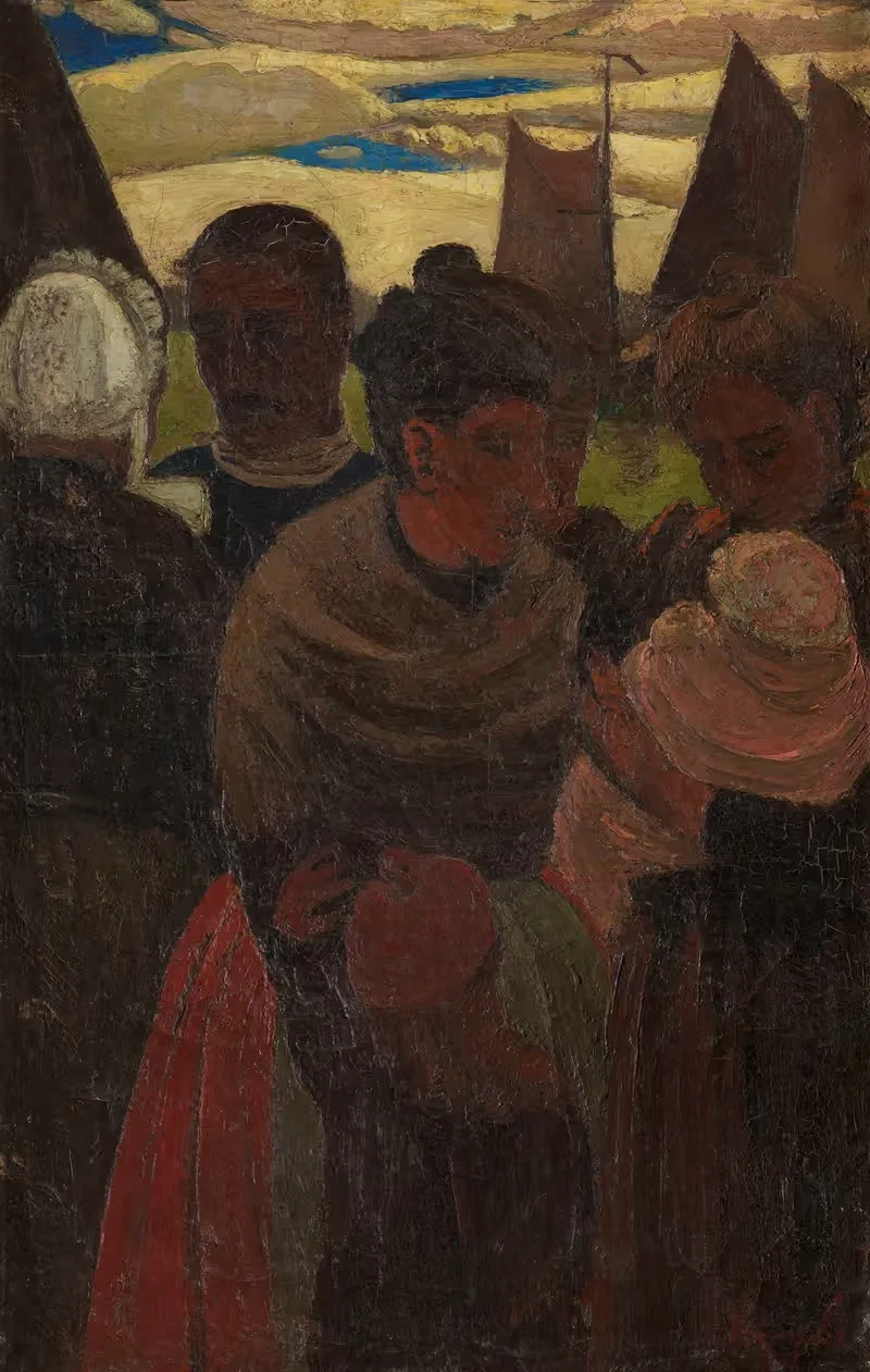 У набережной by Констант Пермеки, 1913 — digital art print download