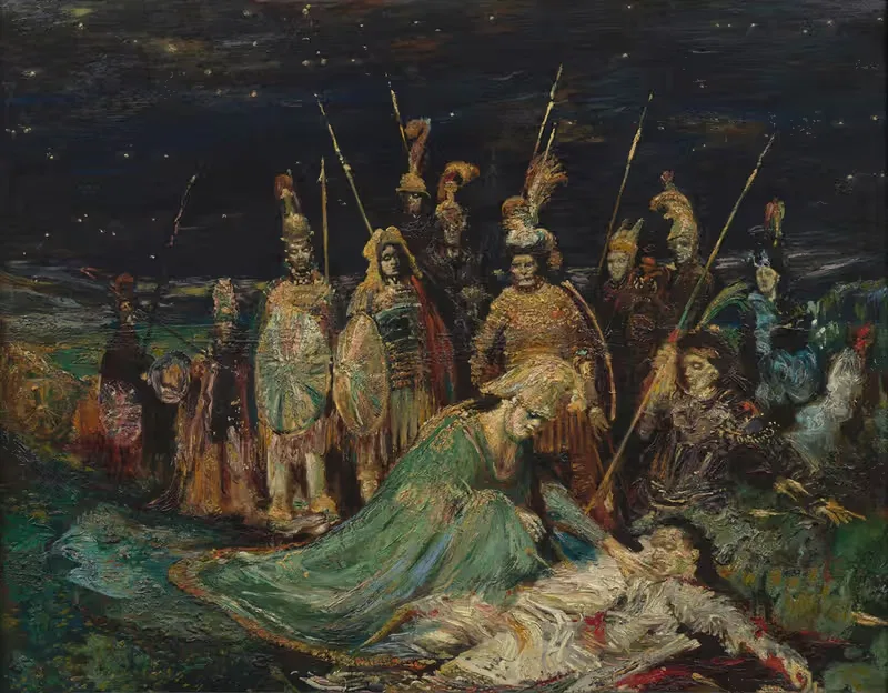 Александр, плачущий о Дарии by Генри де Гру, 1892 — digital art print download