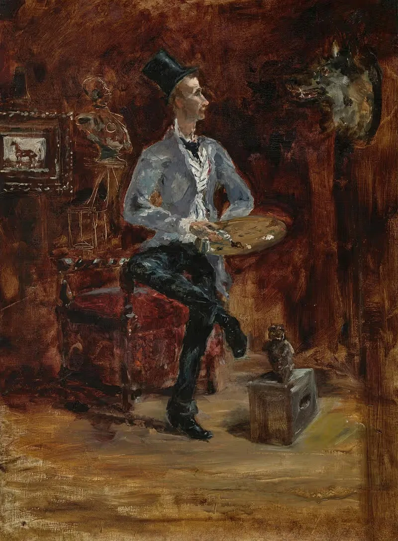 Принсото в своей мастерской by Анри де Тулуз-Лотрек, 1881 — digital art print download