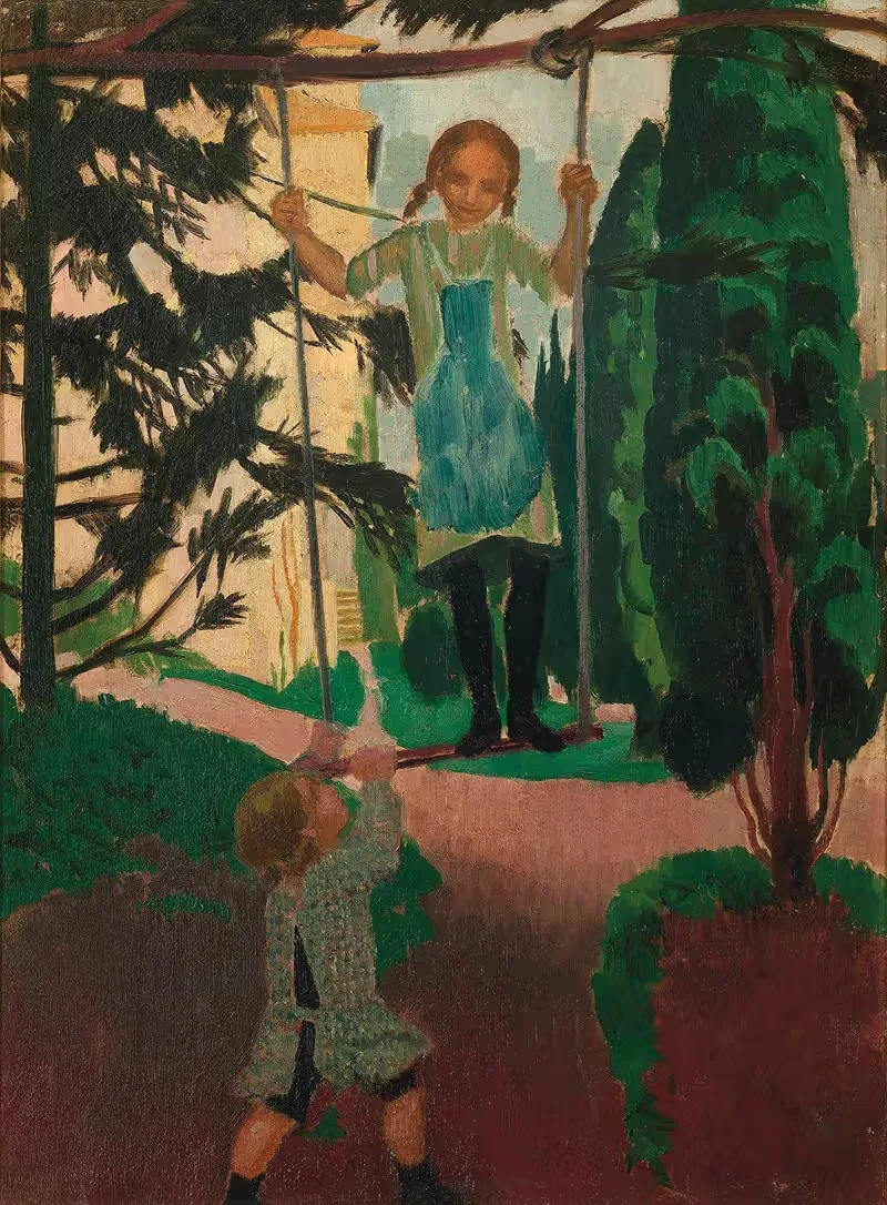 Качели в Приорате by Морис Дени, 1916 — digital art print download