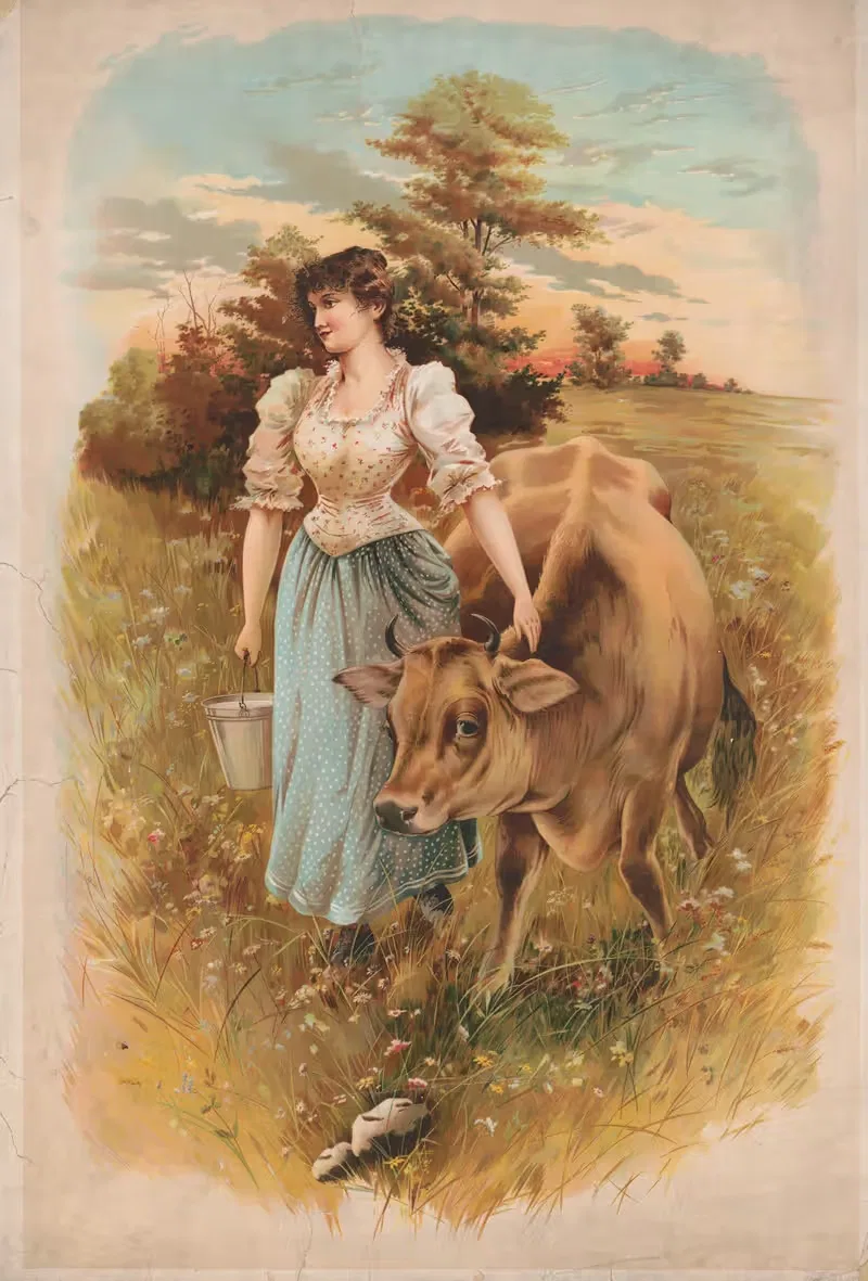 Gertrude & Lill by Anonymous, 1893 — digital art print download