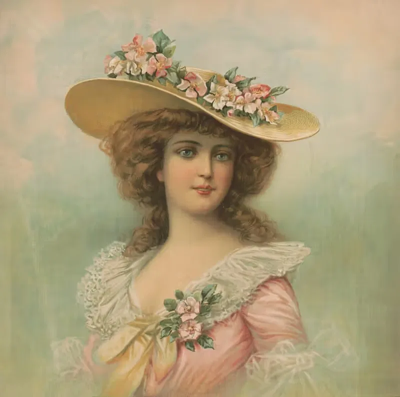 Летняя девушка by Кэмпбелл, Мецгер и Якобсон, 1905 — digital art print download