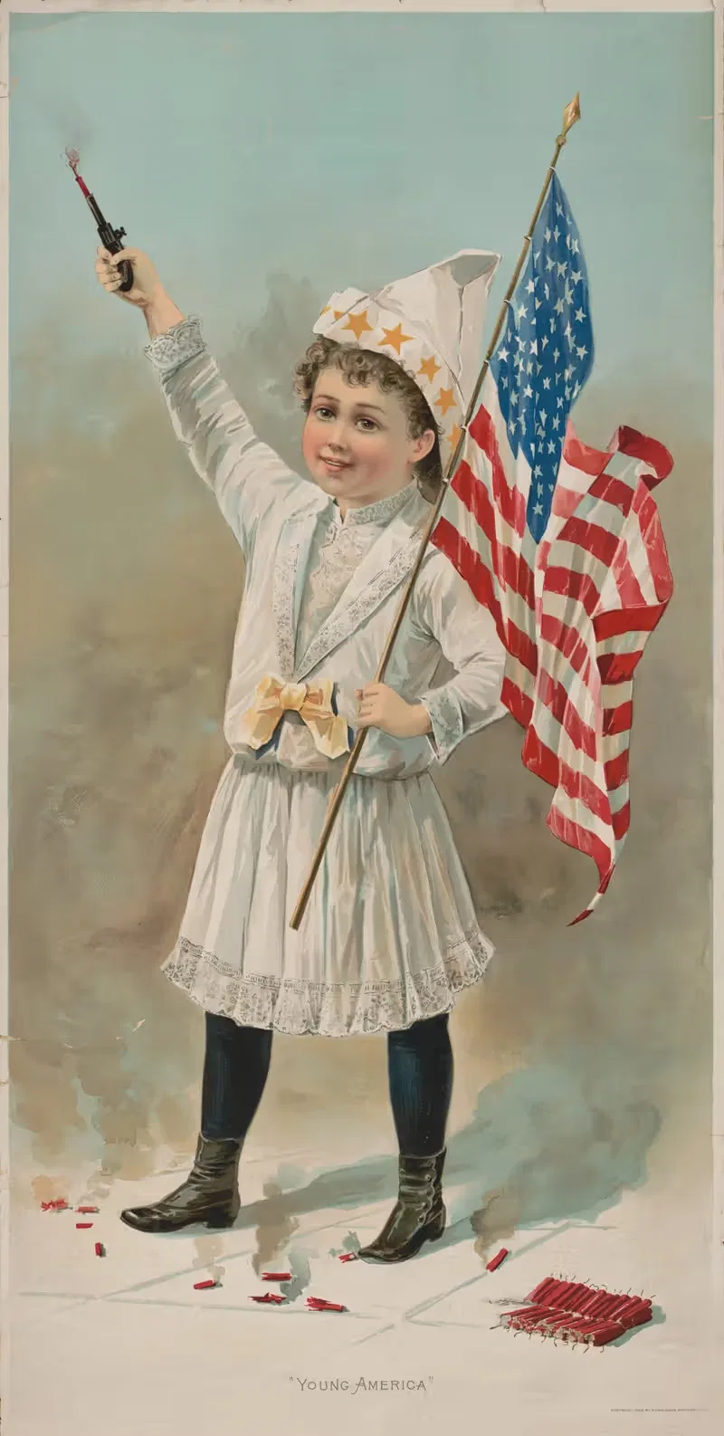 Young America by Donaldson Brothers, 1892 — digital art print download