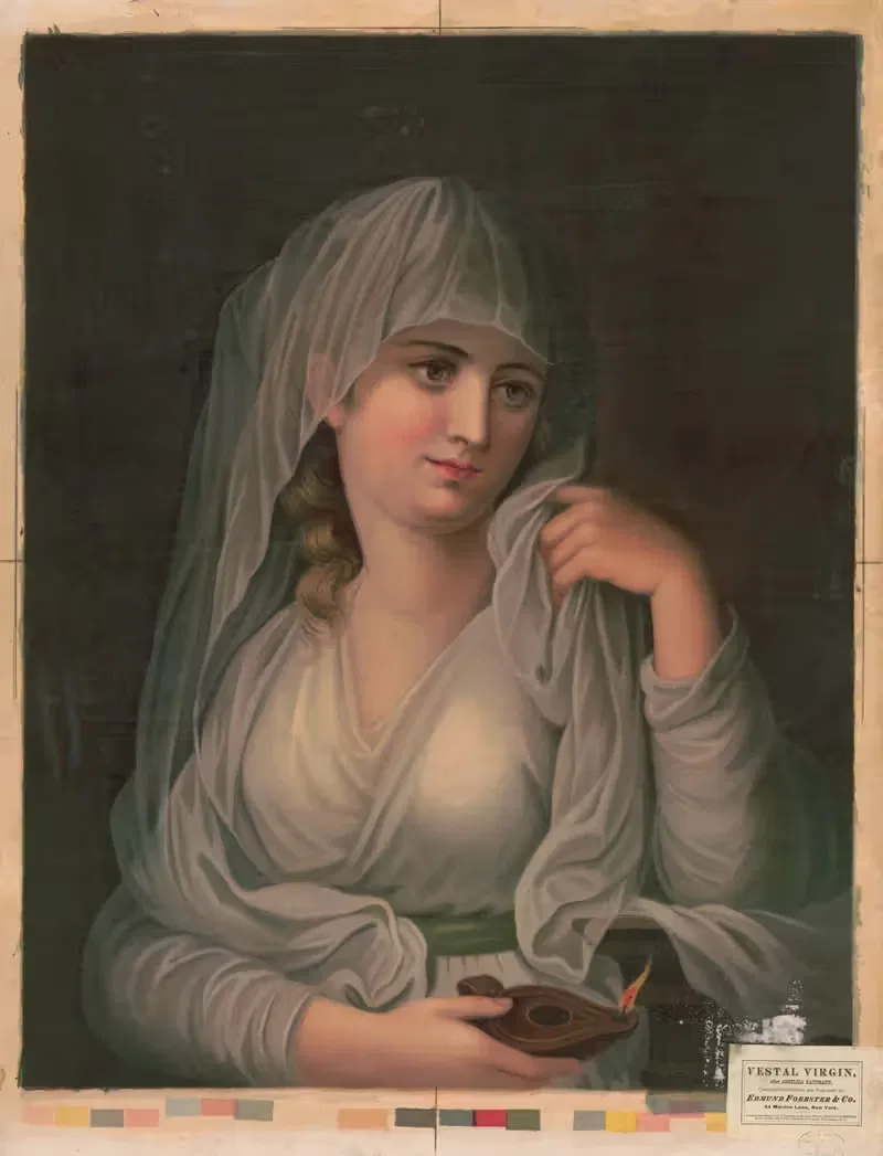 Весталка by Эдмунд Фёрстер и Ко, 1873 — digital art print download