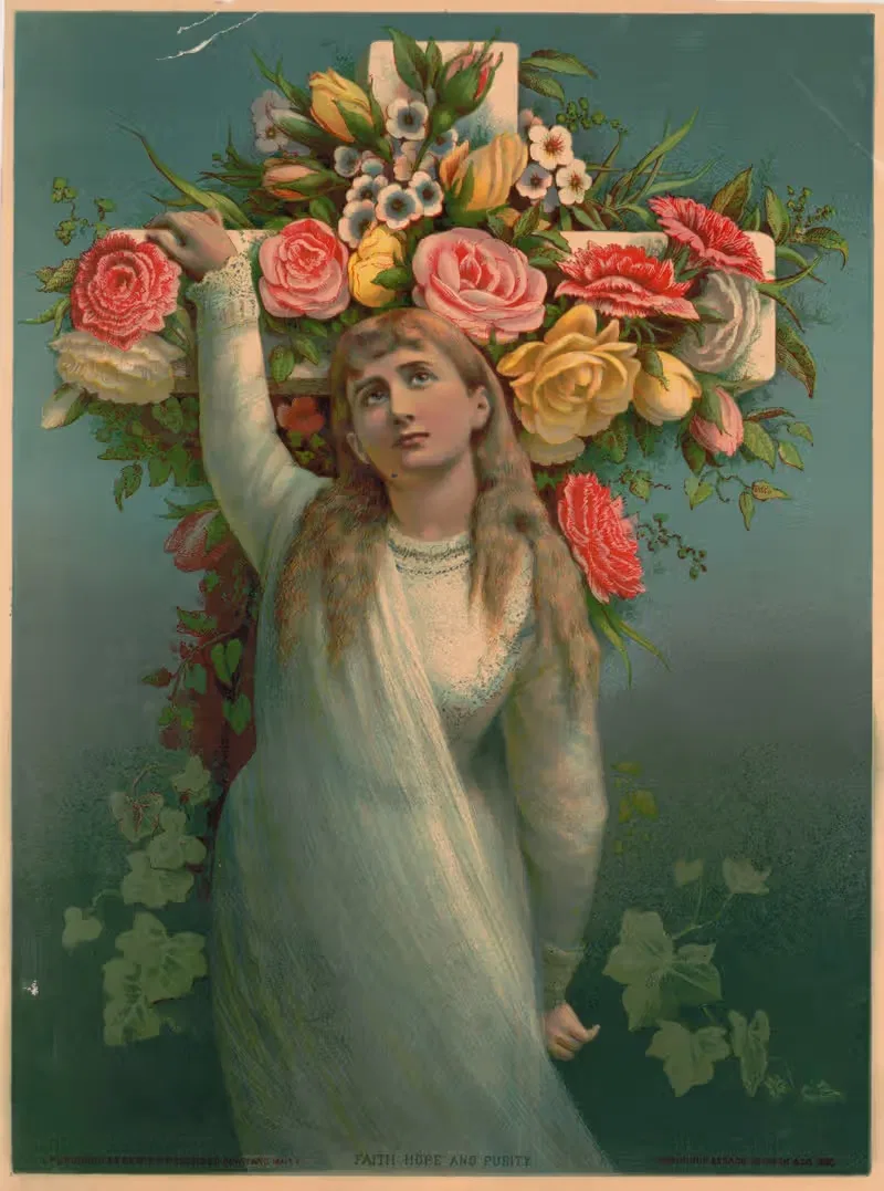 Вера, надежда и чистота by Джордж Стинсон и Ко, 1880 — digital art print download