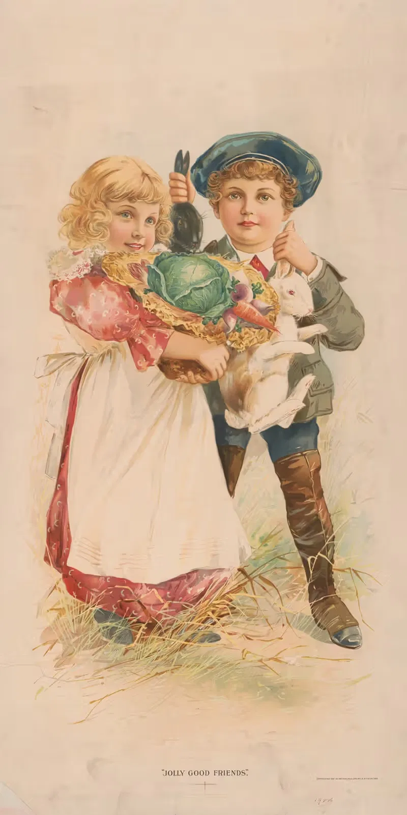 Веселые хорошие друзья by Кеттерлинуc, 1907 — digital art print download