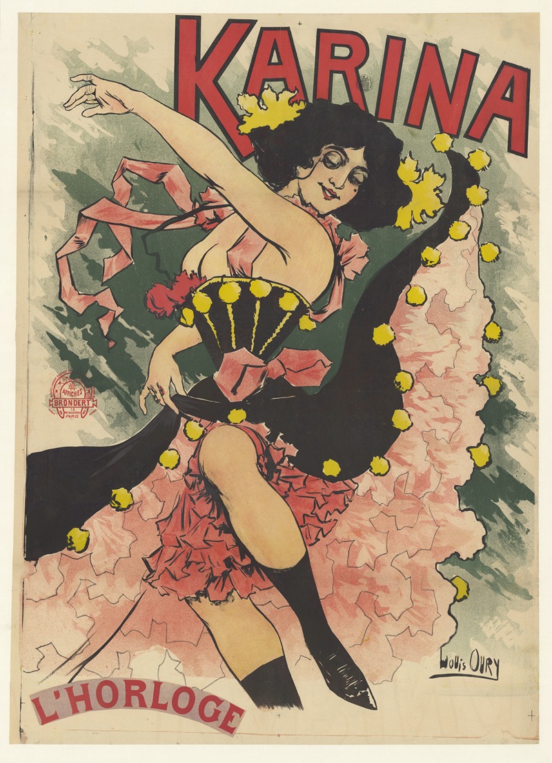 Karina. L'Horloge by Луи Ури, 1895 — digital art print download