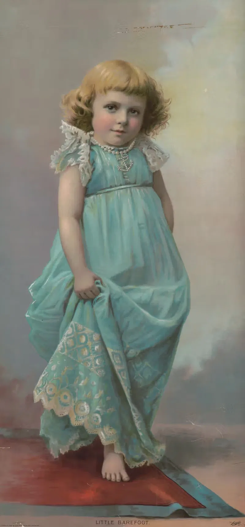 Little barefoot by Knapp & Co., 1892 — digital art print download