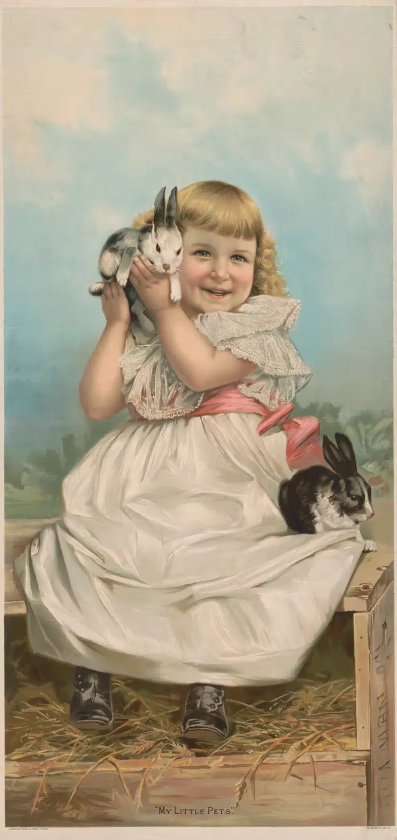 Мои маленькие питомцы by Кнапп и Ко, 1898 — digital art print download