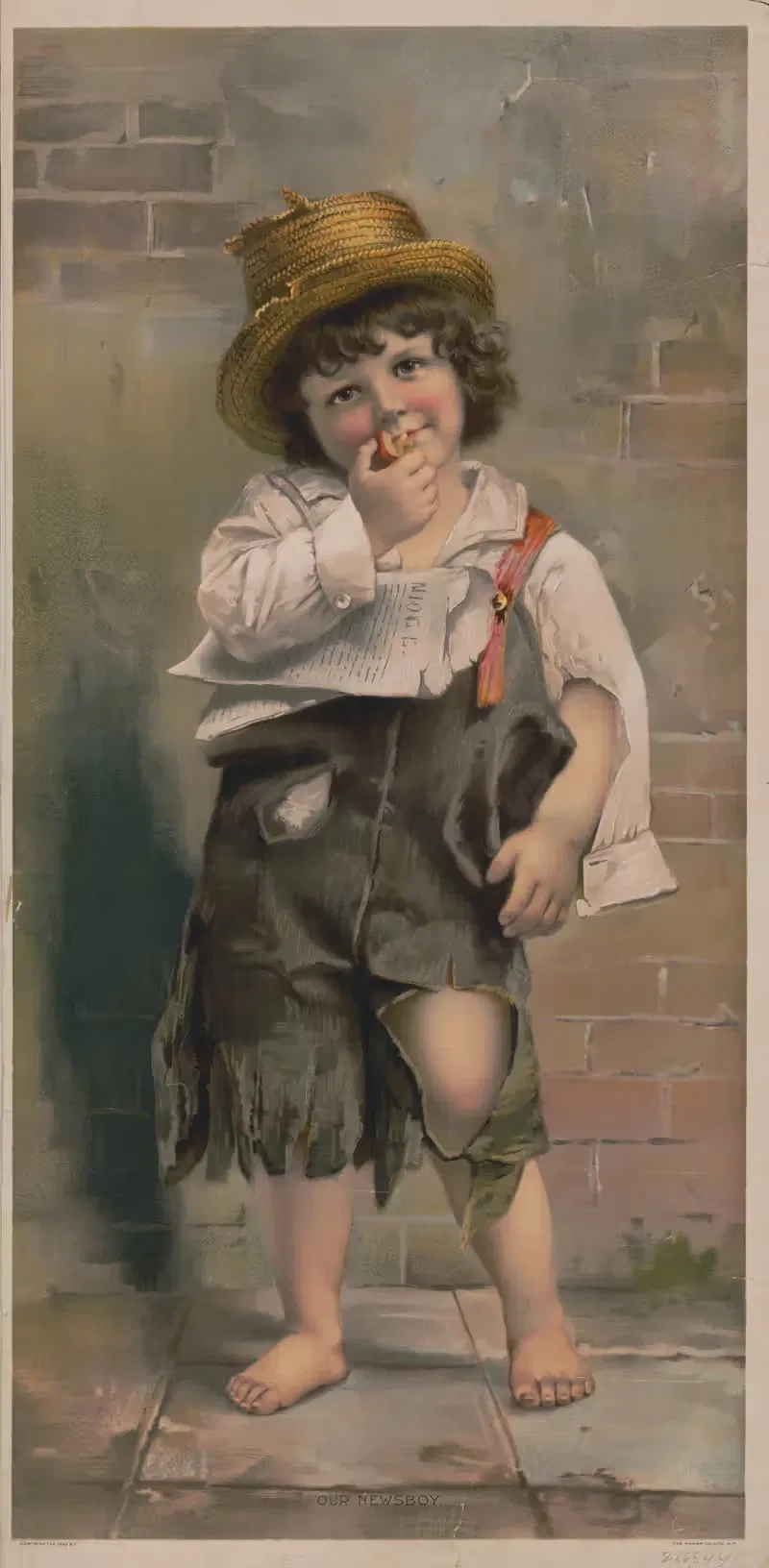 Наш разносчик газет by Кнапп и Ко, 1893 — digital art print download