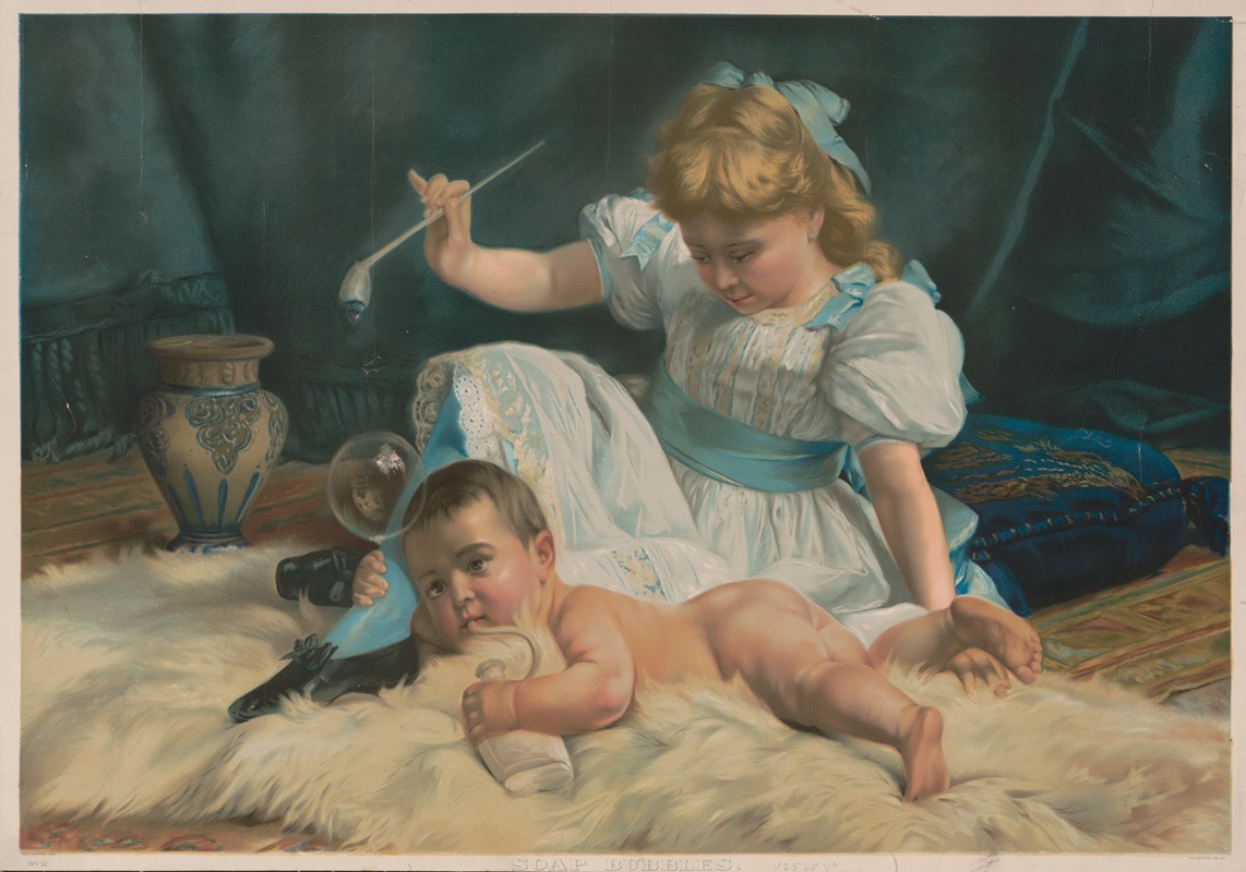 Soap bubbles by Knapp & Co., 1883 — digital art print download