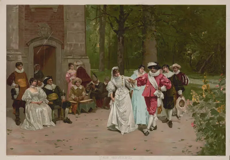 The minuet by Knapp & Co., 1893 — digital art print download