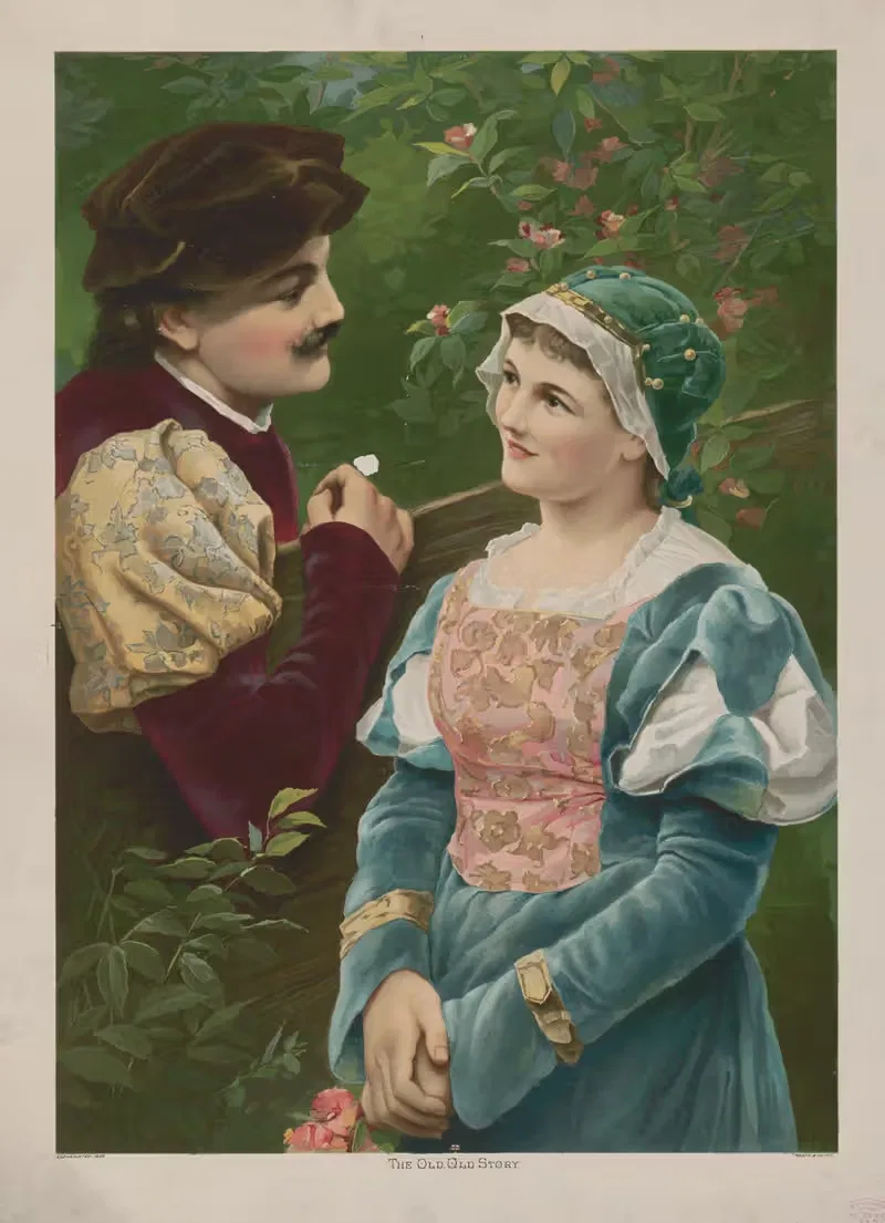 Старая, старая история by Кнапп и Ко, 1890 — digital art print download