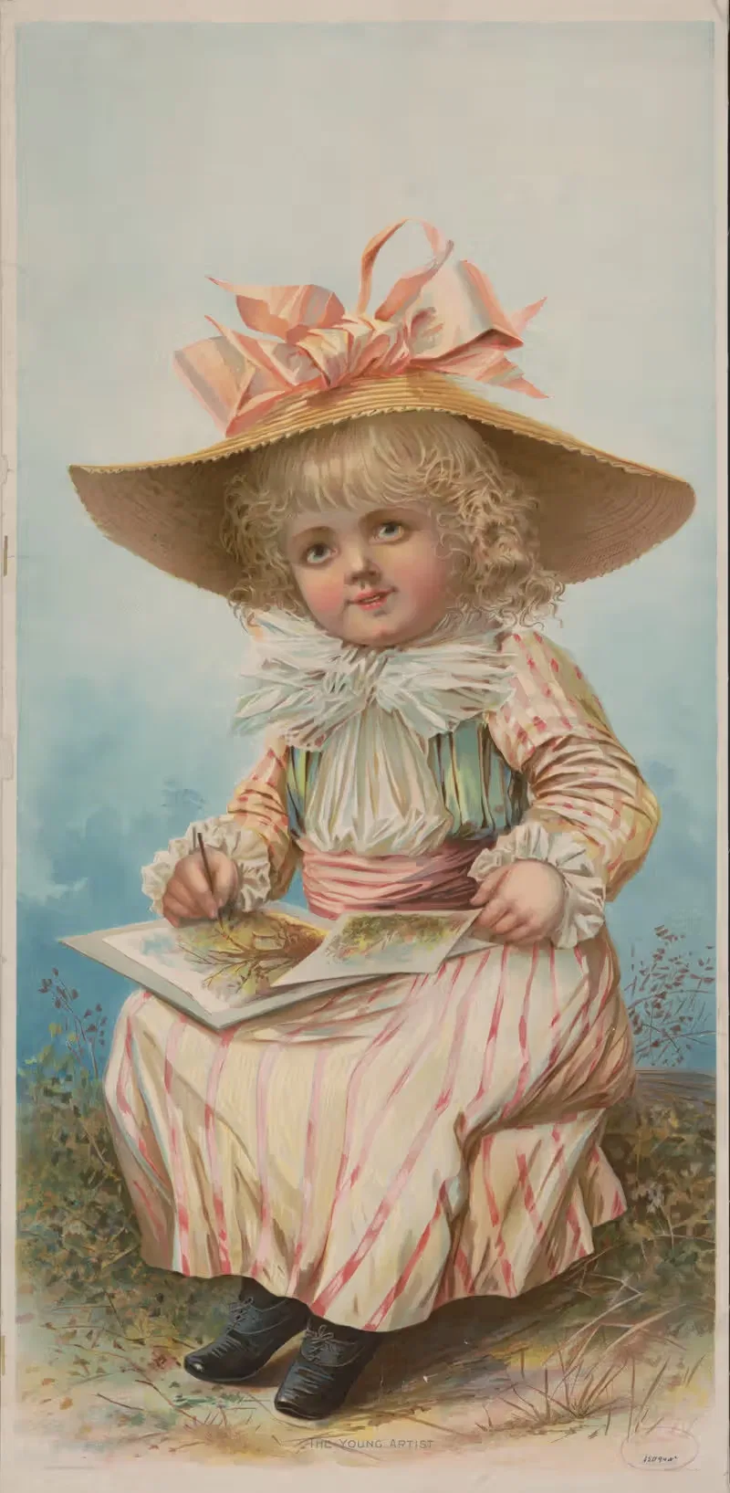 Молодой художник by Кнапп и Ко, 1891 — digital art print download