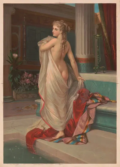 Выход из ванны by Тестю и Массен, 1873 — digital art print download