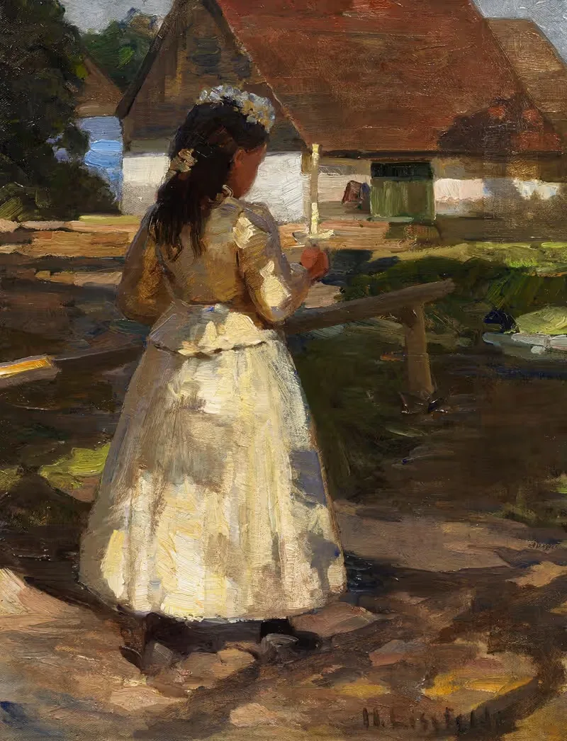 Kommunionskind by Hermann Eissfeldt, 1900 — digital art print download