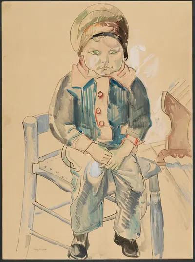 Мальчик на стуле by Уильям Соммер, 1927 — digital art print download