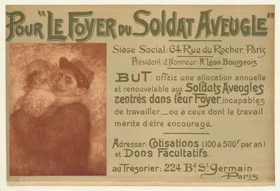 Pour 'le Foyer du soldat aveugle' by Люсьен Леви-Дюрмер, 1916 — digital art print download