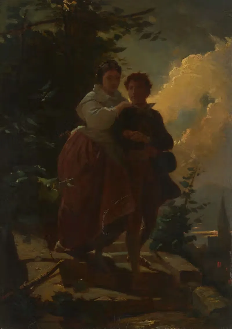 Герман и Доротея by Артур фон Рамберг, 1860 — digital art print download