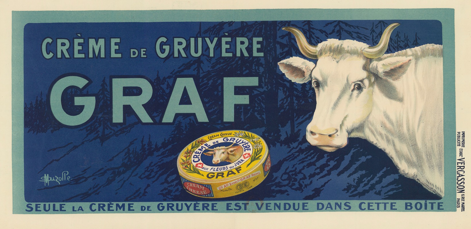 Crème de gruyère Graf by Марселлен Озоль, 1925 — digital art print download
