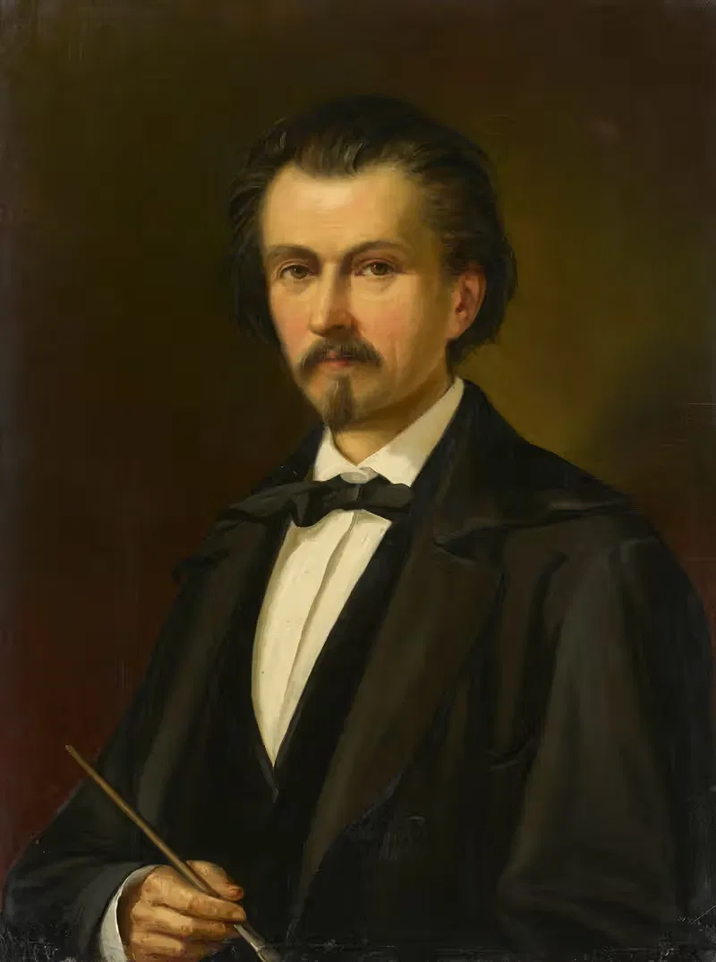 Автопортрет by Доминик Вебер, 1860 — digital art print download