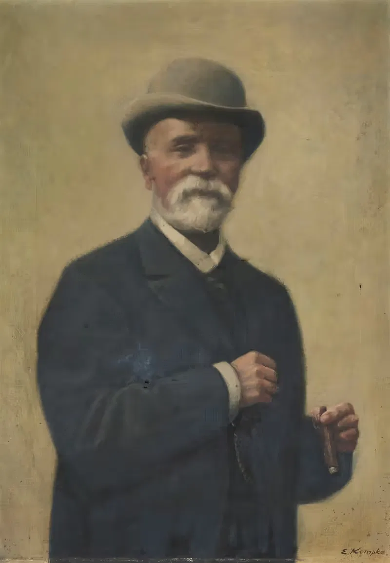 Портрет господина майора Вернера by Эрнст Кемпке, 1887 - 1900 — digital art print download