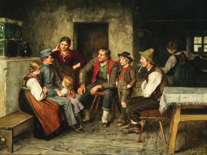 Молодой солдат в отпуске by Франц фон Дефреггер, 1890 — digital art print download