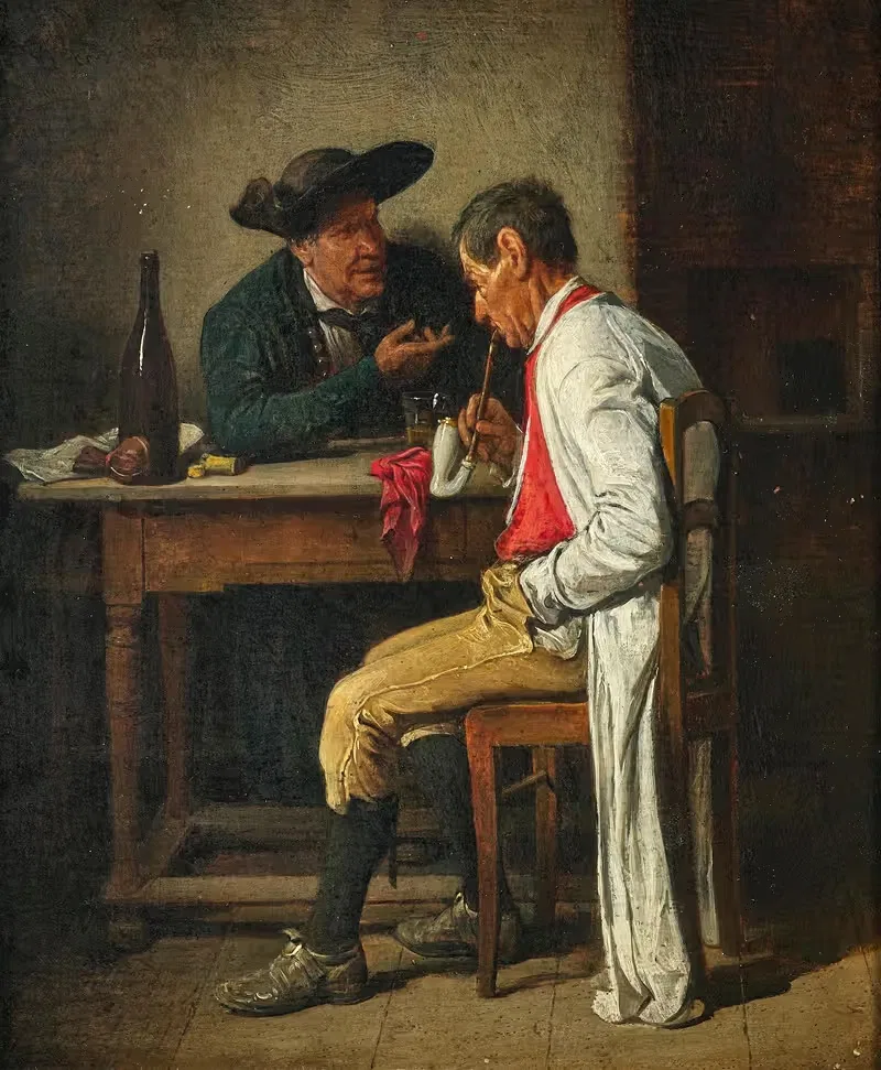 Потерянный в разговоре by Фридрих Фридлендер, 1878 — digital art print download