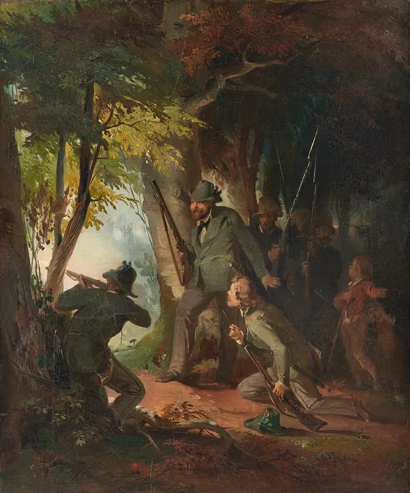 Баденские фрайшарлеры by Фридрих Кайзер, 1888 — digital art print download