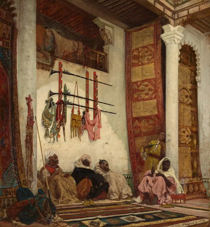 Курильщики опиума by Жорж Жюль Виктор Клерен, 1872 — digital art print download