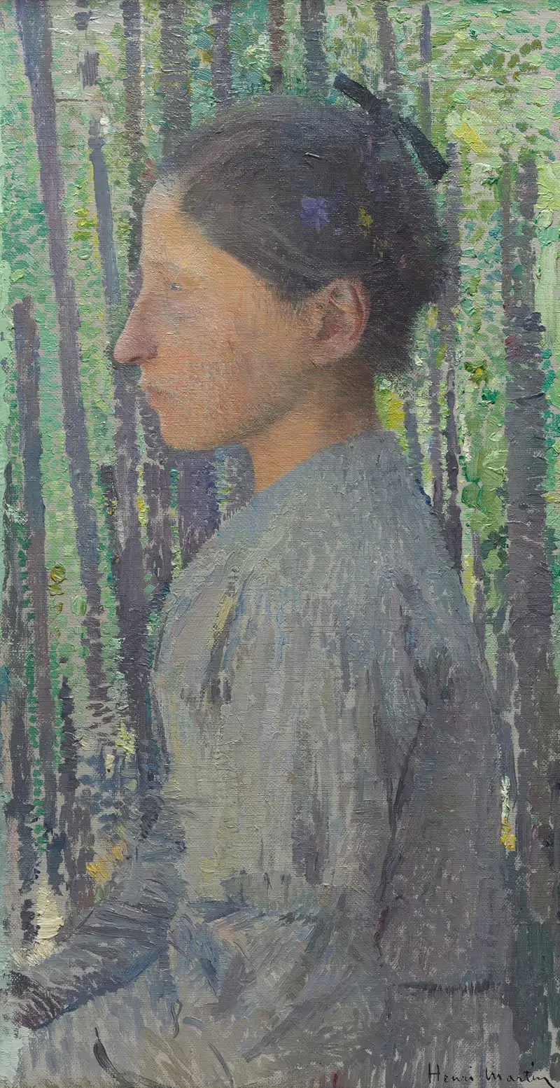 Женщина в профиль by Анри Жан Гийом Мартен, c. 1889 — digital art print download