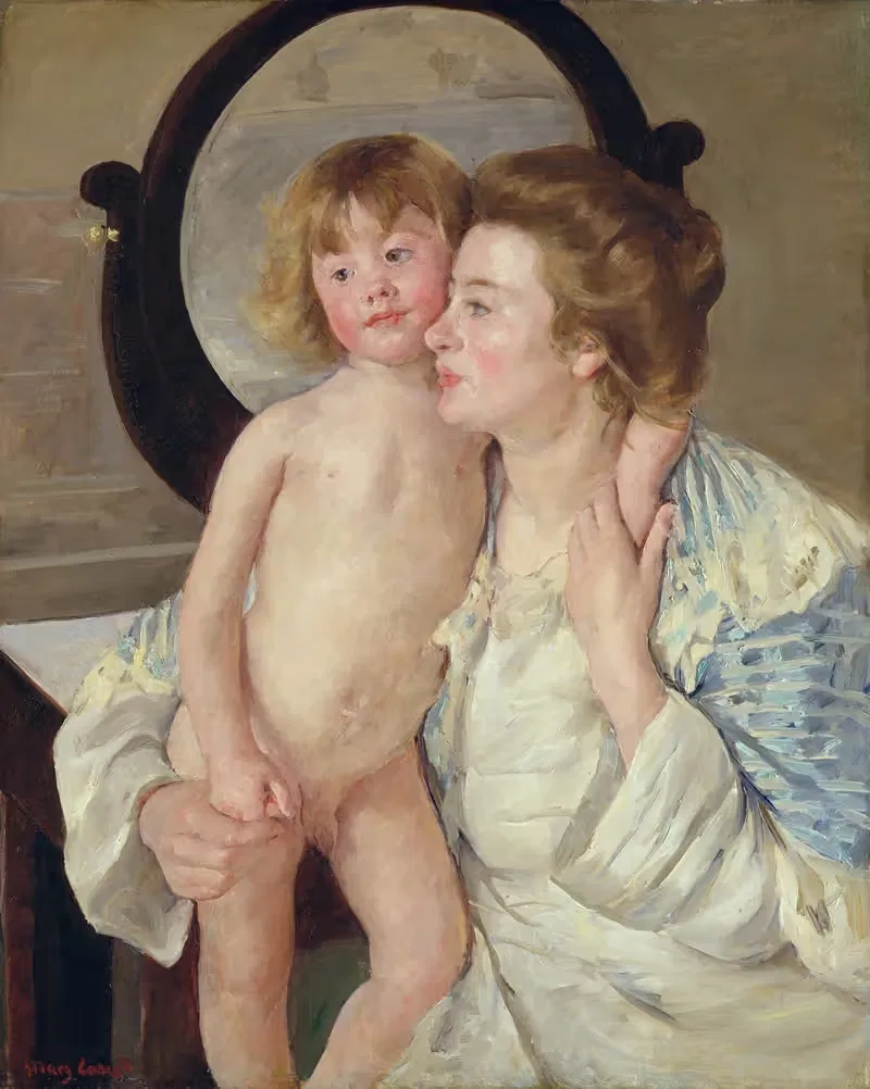 Mother and Child (The Oval Mirror) — Mary Cassatt