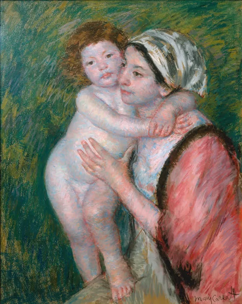 Мать и дитя by Мэри Кассат, 1914 — digital art print download