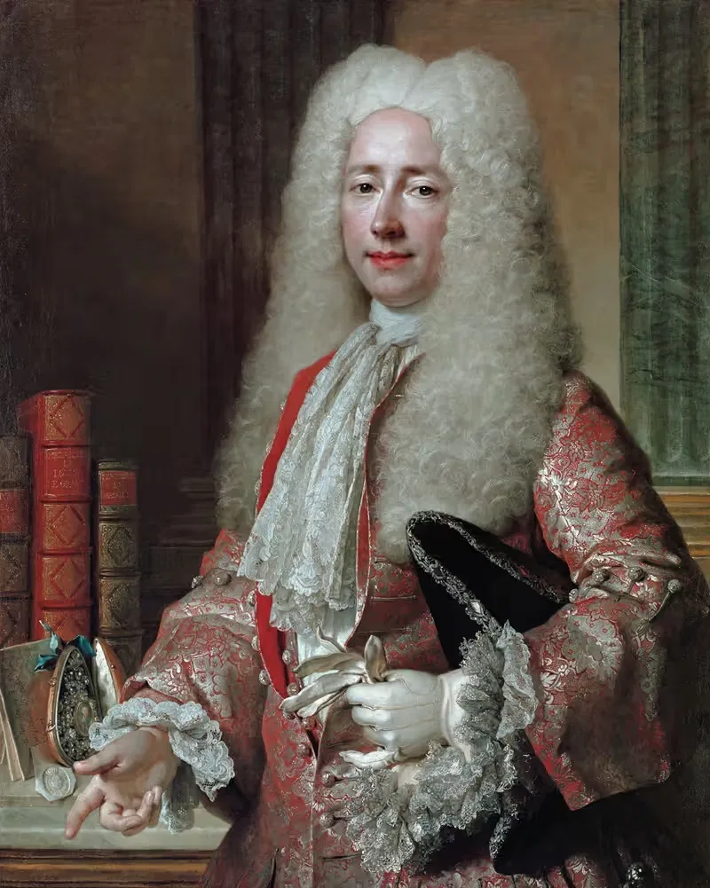 Портрет Конрада Детлефа, графа Дена by Николас де Ларжильер, 1724 — digital art print download