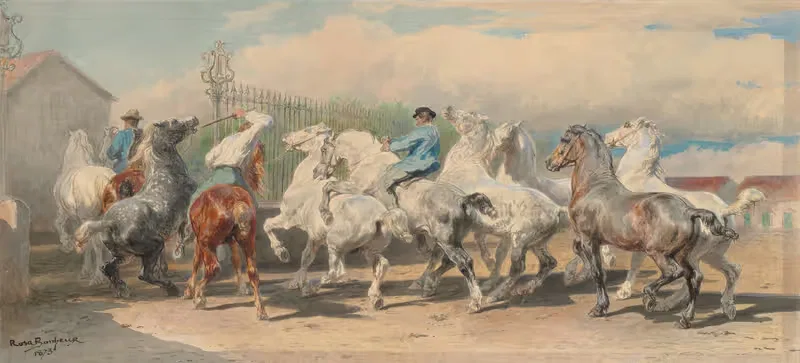 Return from the Horse Fair by Rosa Bonheur, 1873 — digital art print download