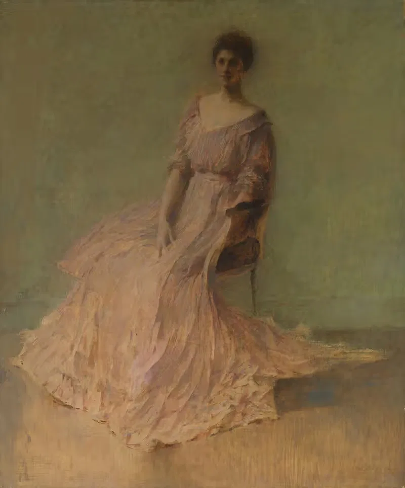 Сиреневая платье by Томас Уилмер Дьюинг, 1919 — digital art print download
