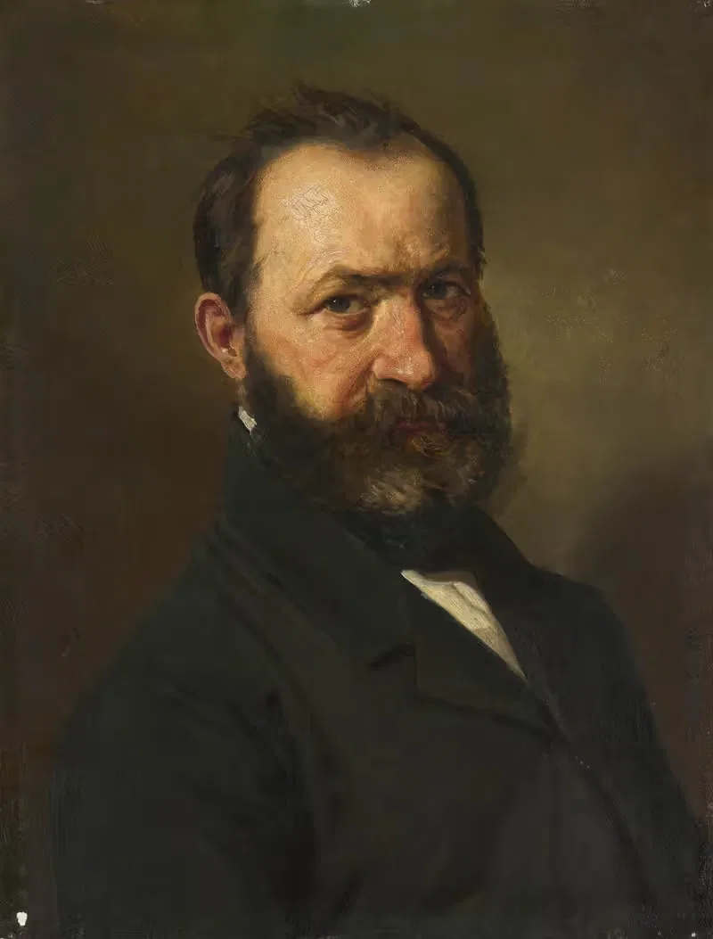 Портрет мужчины by Вильгельм Дюрр, 1884 — digital art print download