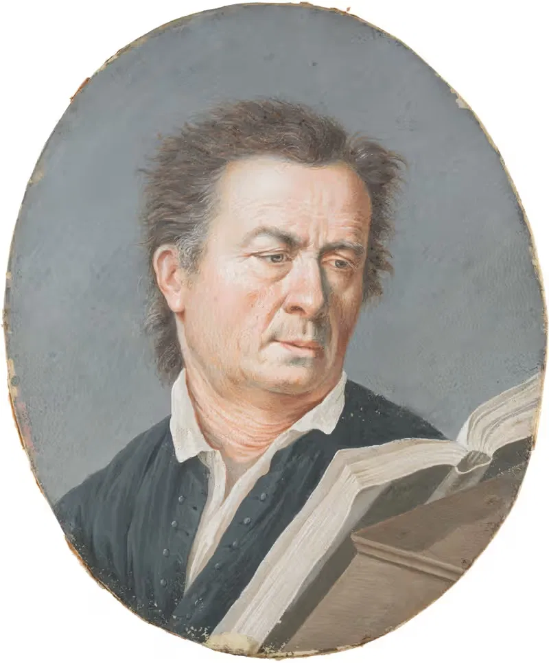 Portrait of a Man Whilst Reading — William Berczy