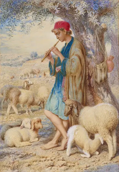 Keeping Sheep, Bethlehem by William James Webbe — digital art print download