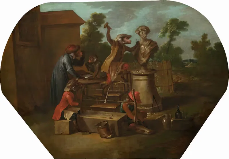Синжери; Скульптор by Кристоф Уэ, c. 1739 — digital art print download