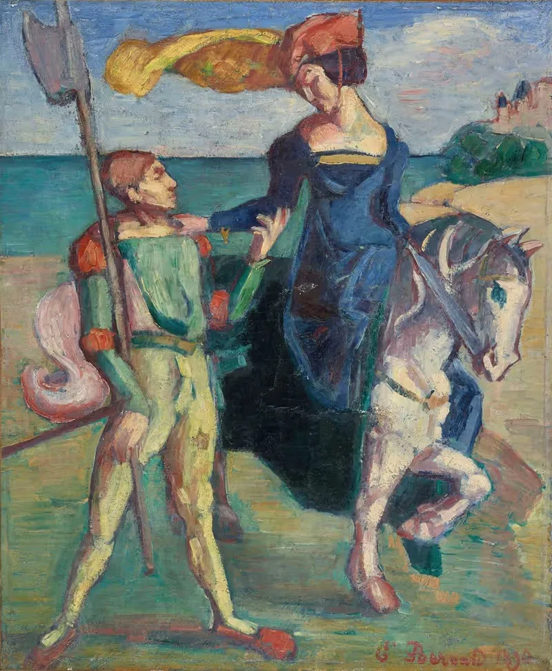 Guerrier et amazone by Emile Bernard, 1890 — digital art print download