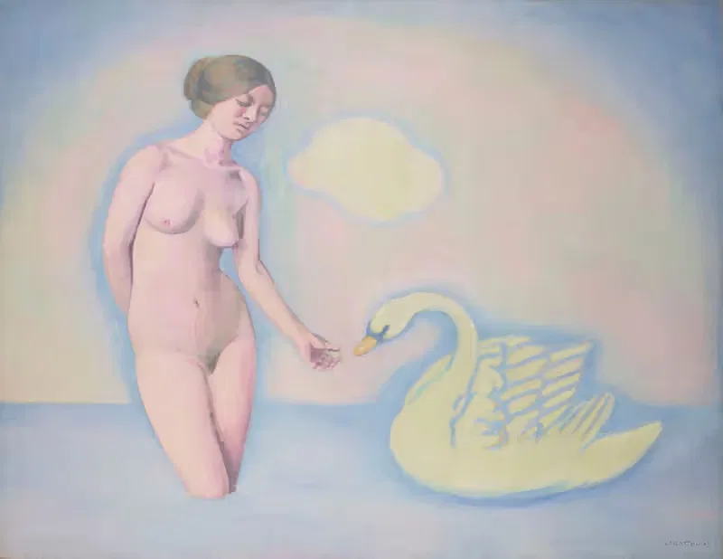 Femme au cygne — Félix Vallotton