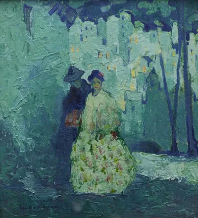 Summer Night in Spain by George Elmer Browne — digital art print download