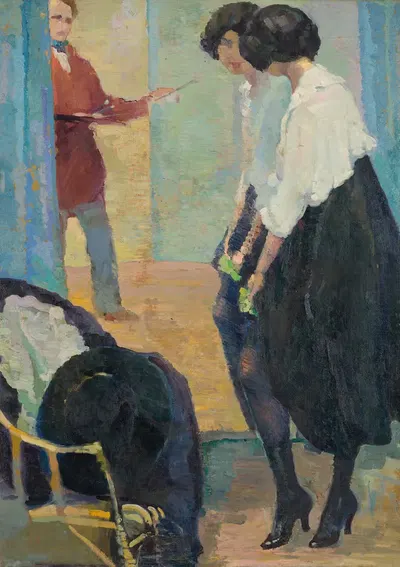 В мастерской by Гильермо Лаборде, 1916 — digital art print download
